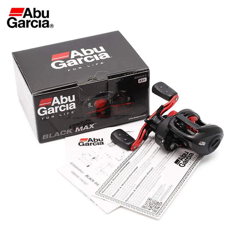 ABU GARCIA BLACK MAX3 BMAX3 Baitcasting Fishing Reel – 8KG Graphite