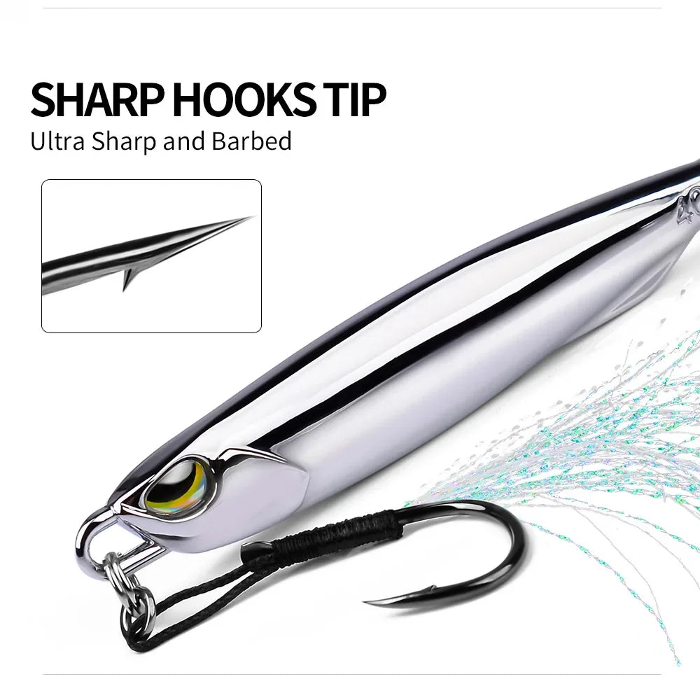 Electroplated Spoon Metal Jig Fishing Lure 10g–80g – Vibration Jig, Saltwater Hard Bait | Shark Bay, Coral Coast, Snapper, Tuna, Spanish Mackerel, Bluebone, Cod, Whiting, Tailor