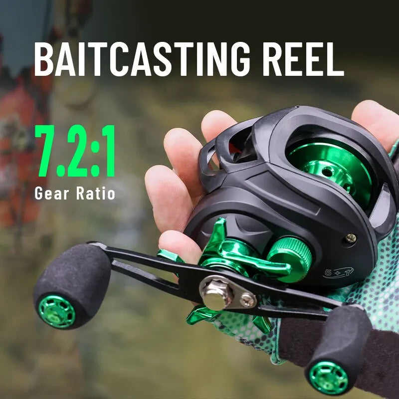 7:2:1 gear ratio bait caster 