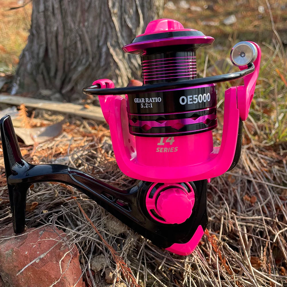 Kids & Adults Saltwater Fishing Reel | Available in Pink & Green
