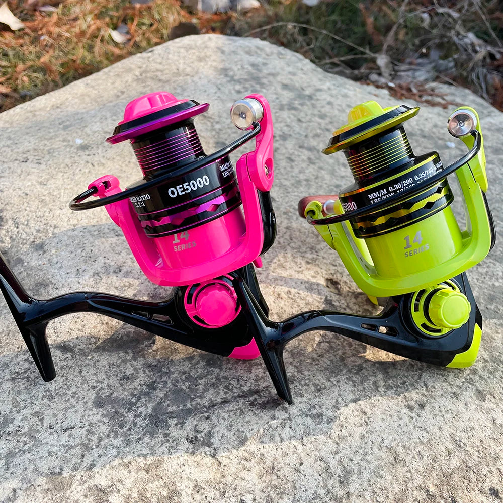 Kids &amp; Adults Saltwater Fishing Reel | Available in Pink &amp; Green