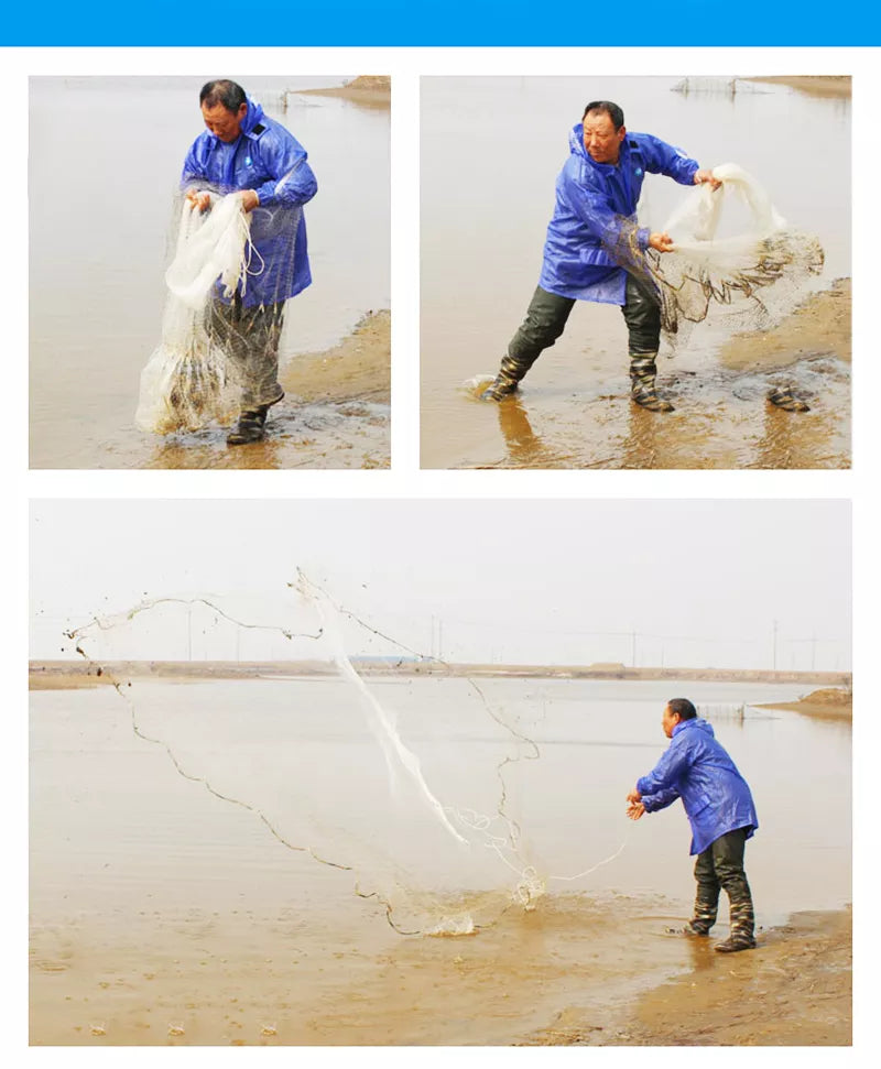 Hand Throwing Fishing Nets