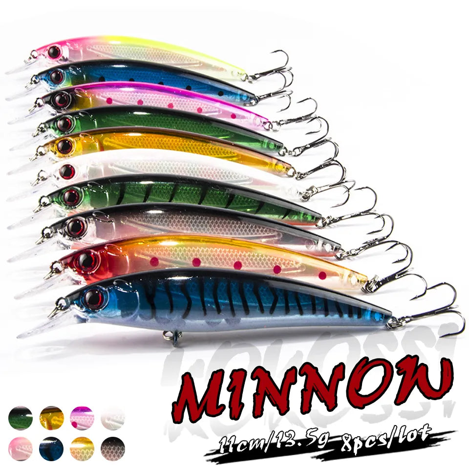photo of fishing lures minnow muilti coloured 13g  by finned fishen 