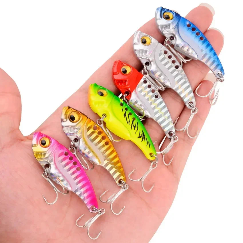 Aorace 5pcs Metal VIB Fishing Lure Set (3/7/10/15/20g) – Vibration Spoon, Hard Baits, Crankbait | Shark Bay, Coral Coast, Snapper, Tuna, Spanish Mackerel, Bluebone, Cod
