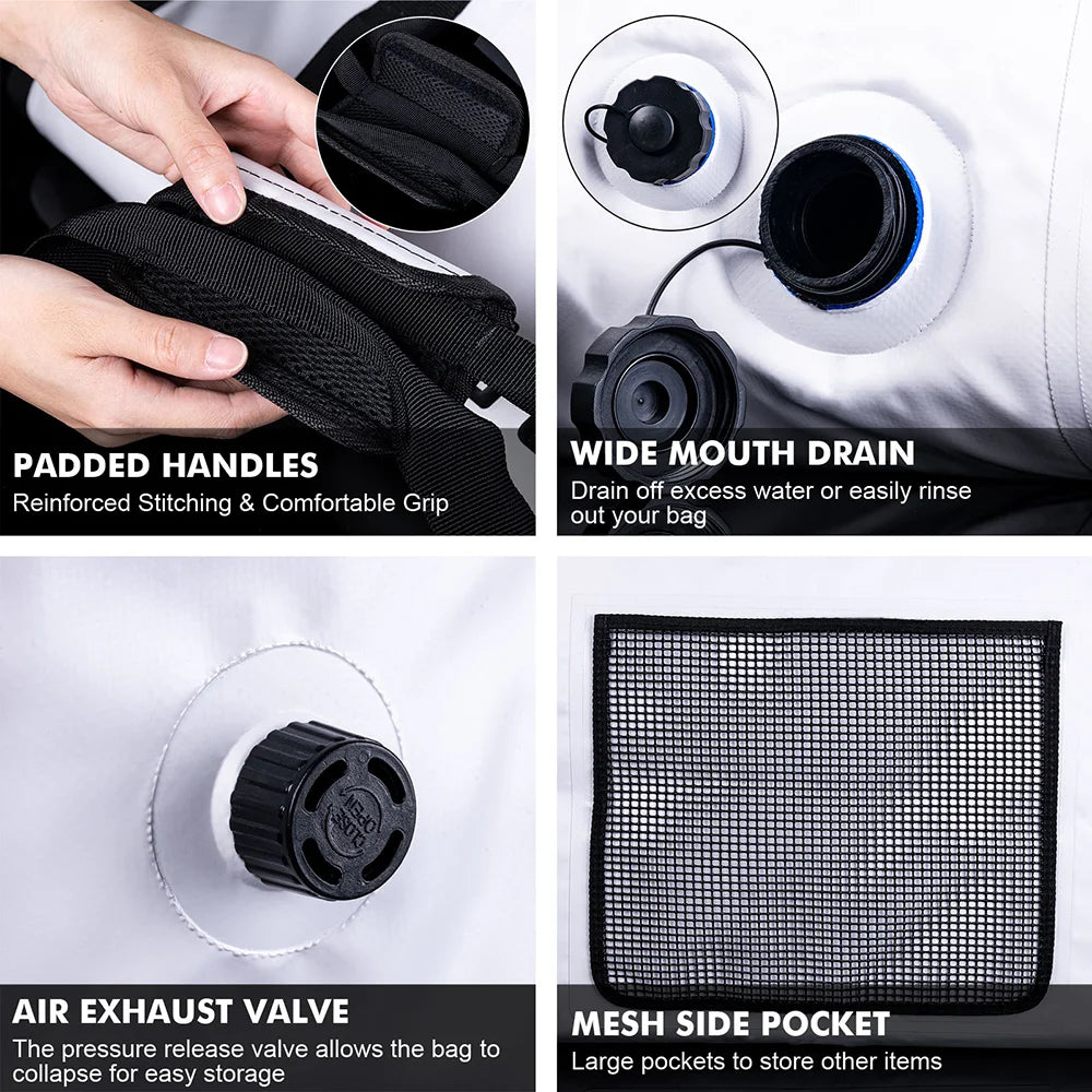 Goture 100% Waterproof Leakproof Fishing Cooler Bag – Insulated, Portable, Large