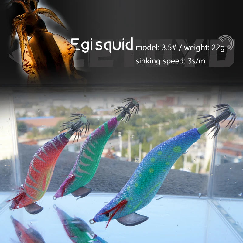Foam Solid Luminous Squid Jig 3.5#