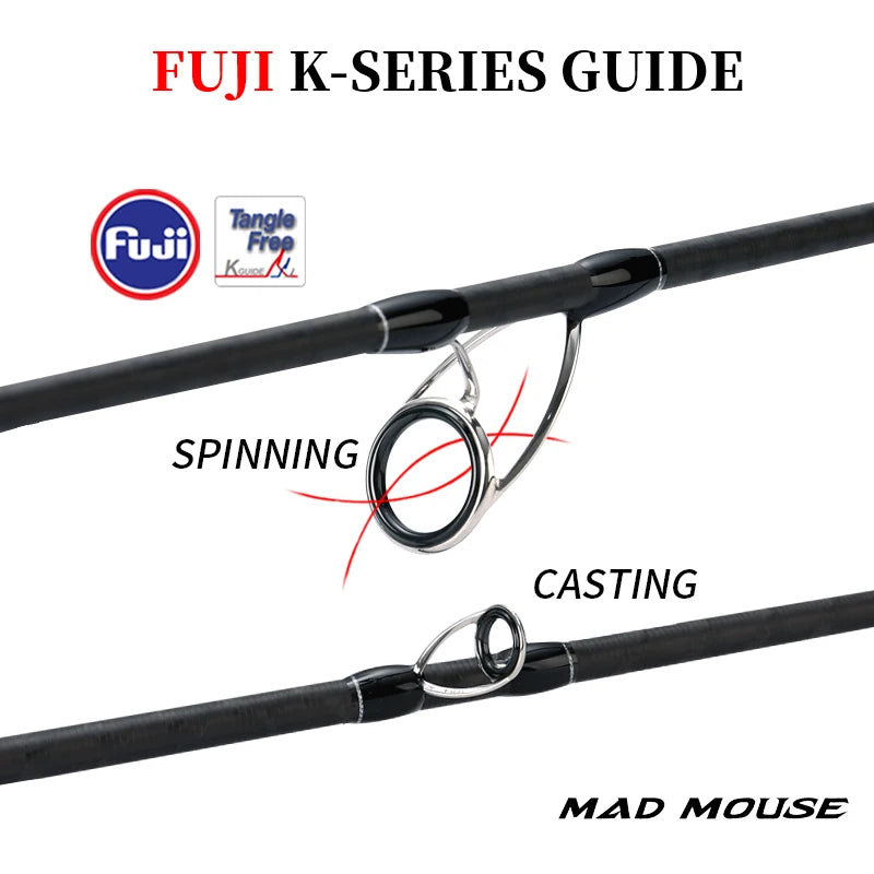 Madmouse Bambluz 1.9m Spiral X Carbon Slow Jigging ,spinning and casting.