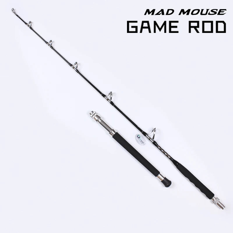 MADMOUSE High Carbon Big Game Trolling Rod 1.80m – 60-110lb Boat Rod