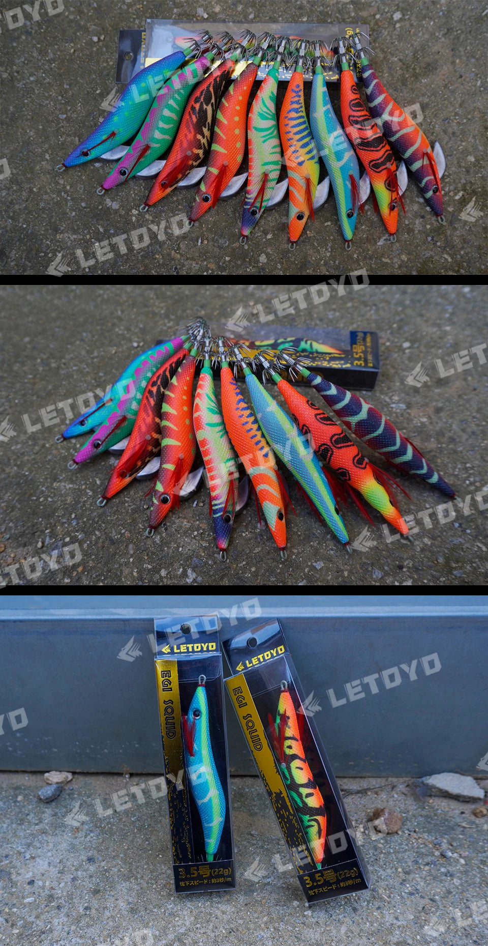 Foam Solid Luminous Squid Jig 3.5#