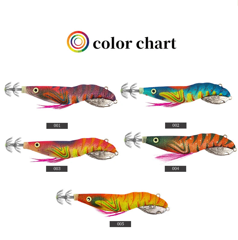 Luminous Squid Bait Squid Hook –  Silicone Octopus Jig Fishing Lures