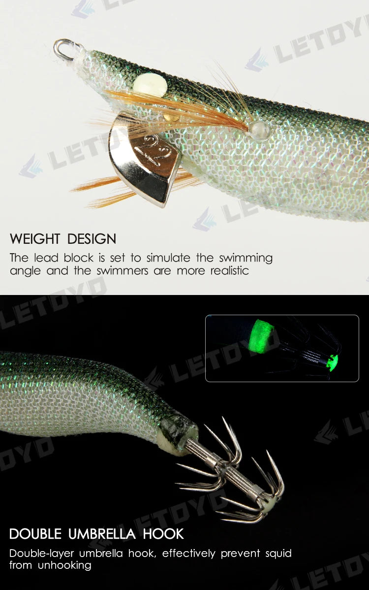 MINI Squid Fishing Lure – EGI Jig 1.5#/1.8#/2.2#, 3.7g-7g