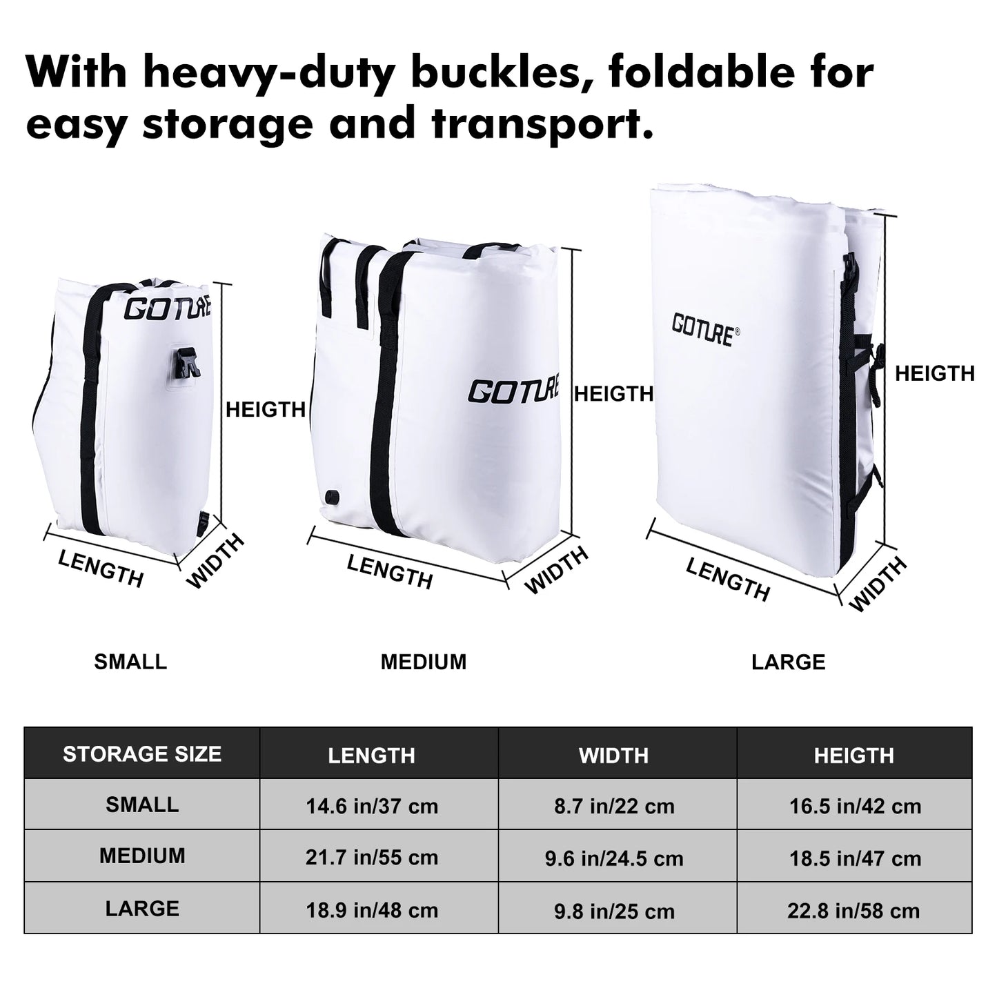 Goture 100% Waterproof Leakproof Fishing Cooler Bag – Insulated, Portable, Large