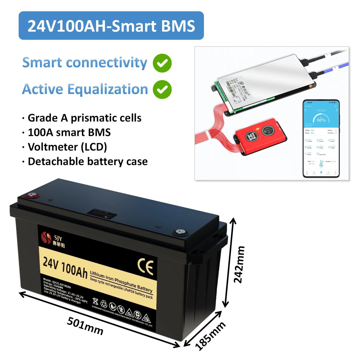LiFePO4 Rechargeable Lithium Battery 12V/24V/48V 100Ah/300Ah – Australia | Solar, Boat, Kayak, Fishing Fridge Power