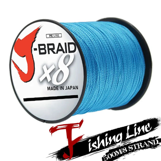 500m 8 Strand Japan Super Strong PE Braided Fishing Line – 18LB-87LB