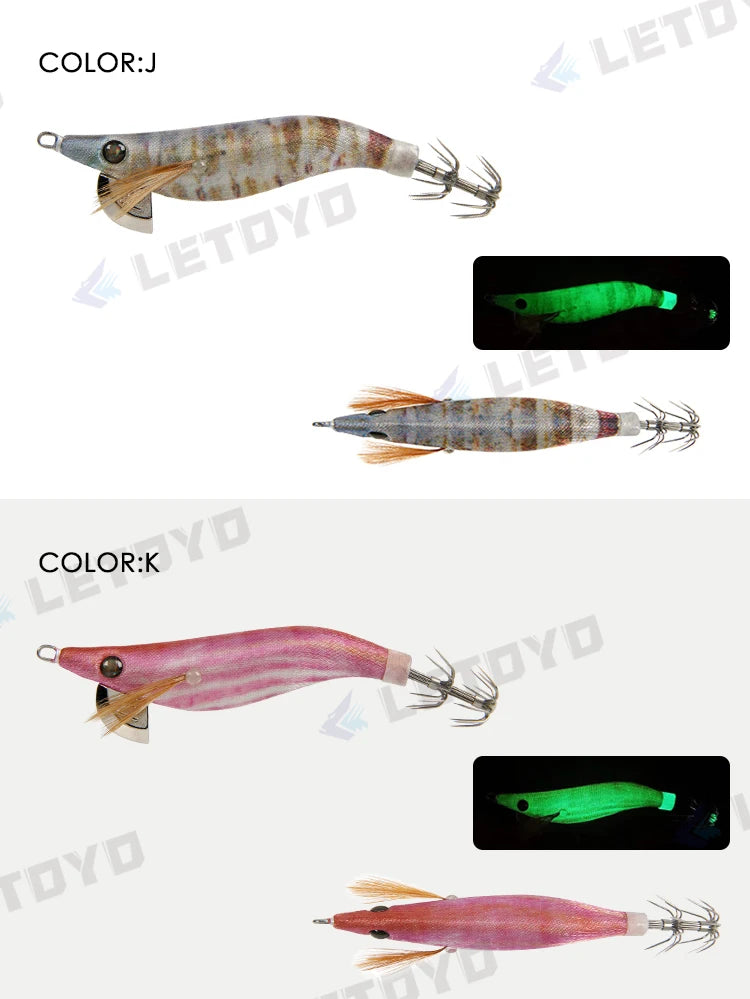 MINI Squid Fishing Lure – EGI Jig 1.5#/1.8#/2.2#, 3.7g-7g