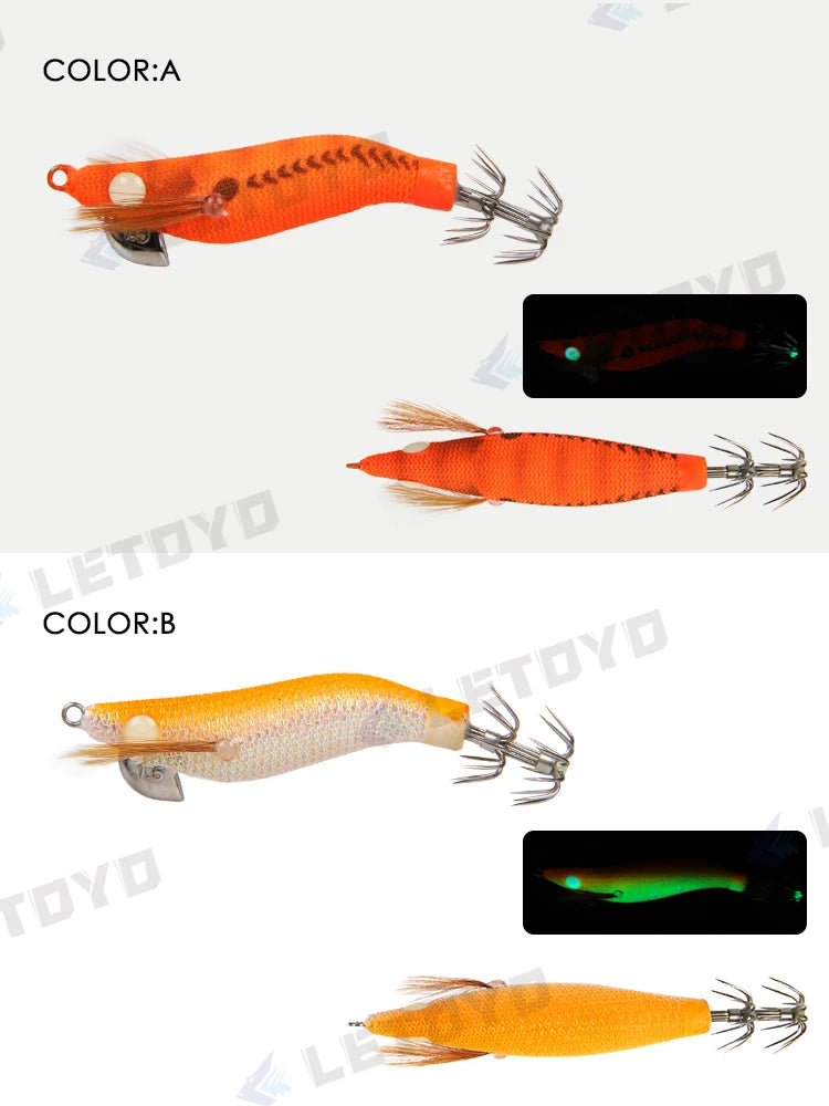 MINI Squid Fishing Lure – EGI Jig 1.5#/1.8#/2.2#, 3.7g-7g