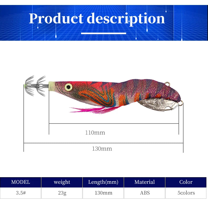 Luminous Squid Bait Squid Hook –  Silicone Octopus Jig Fishing Lures