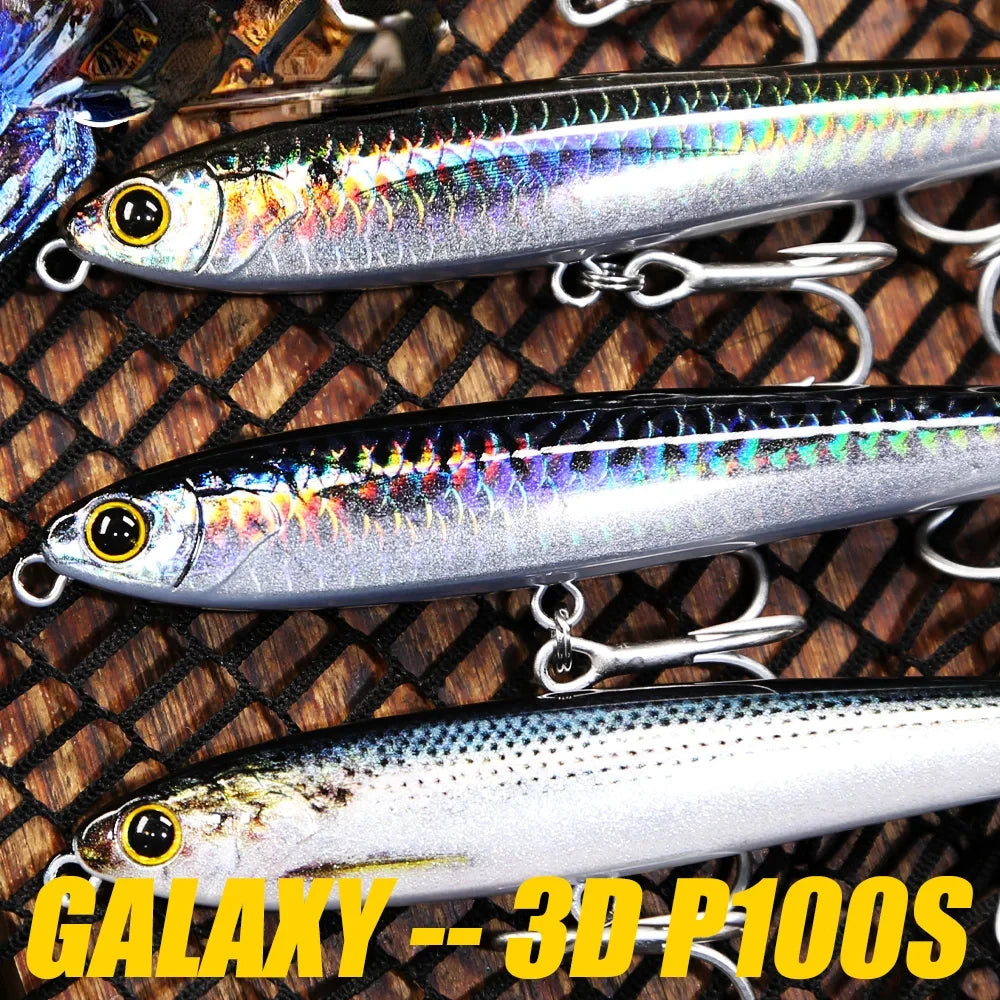 Sinking Pencil Fishing Lure – Weighted Silicone Swimbait, Treble Hook Wobbler, Jerkbait | Shark Bay, Coral Coast, Snapper, Tuna, Spanish Mackerel, Bluebone, Cod