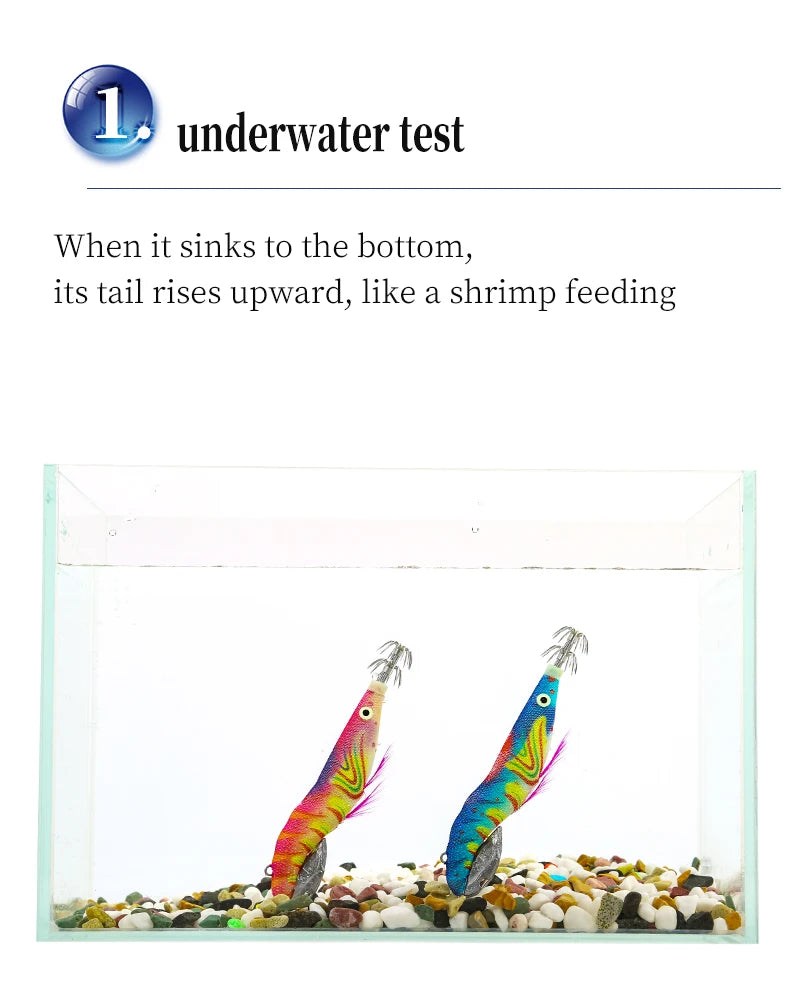 Luminous Squid Bait Squid Hook –  Silicone Octopus Jig Fishing Lures